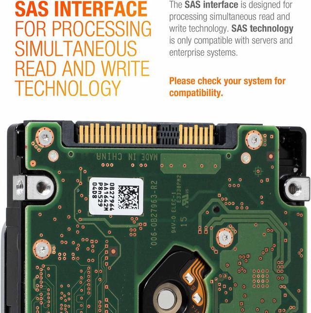 Alt view image 3 of 9 - HGST Ultrastar C10K900 600GB 10K RPM SAS 6Gb/s 64MB Cache 2.5" Enterprise Hard Drive (HUC109060CSS601)