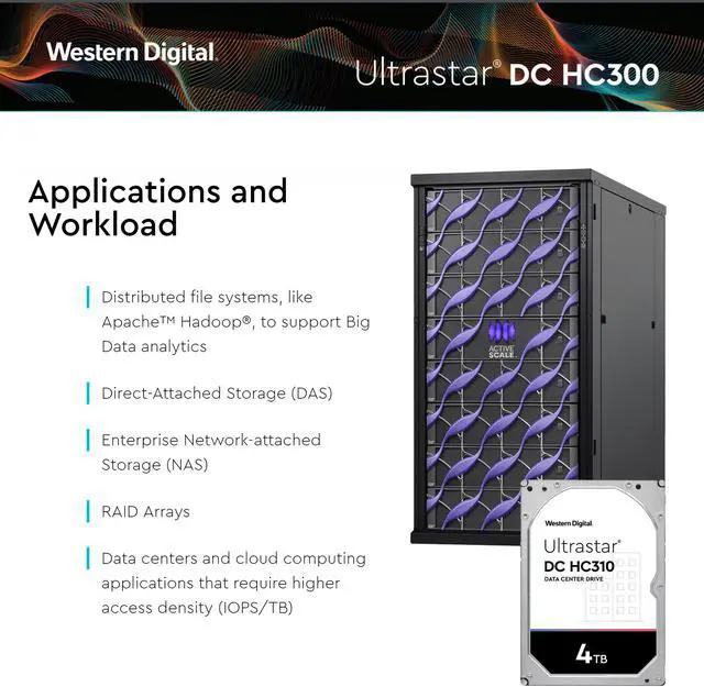 Alt view image 5 of 7 - HGST/WD Ultrastar 4TB 7200 RPM 512e SATA 6Gb/s 3.5-Inch Enterprise Hard Drive (HUS726T4TALE6L4)