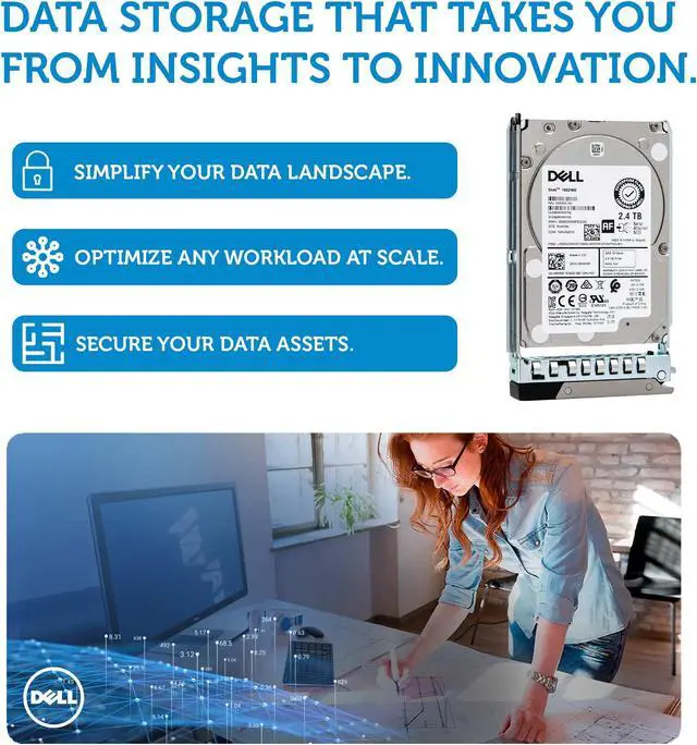 Alt view image 3 of 11 - Dell 401-ABHQ 2.4TB 10000 RPM SAS 12Gb/s 2.5" Internal Hard Drive