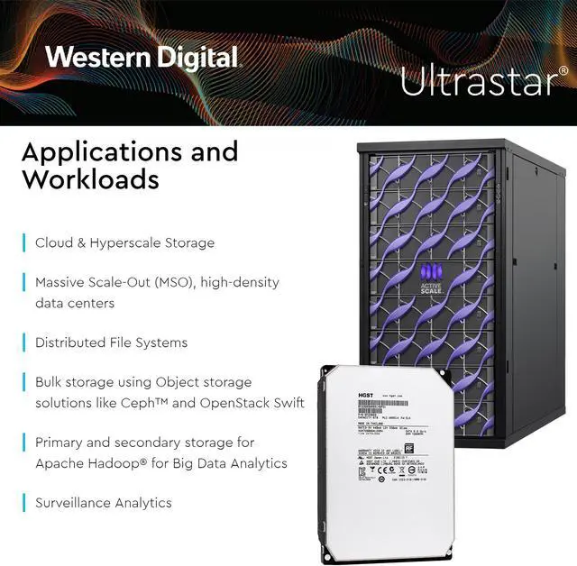 Alt view image 5 of 6 - HGST Ultrastar He8 HUH728060ALE604 (0F23669) 6TB 7200 RPM 128MB Cache SATA 6.0Gb/s 3.5" Helium Platform Enterprise Hard Drive Bare Drive