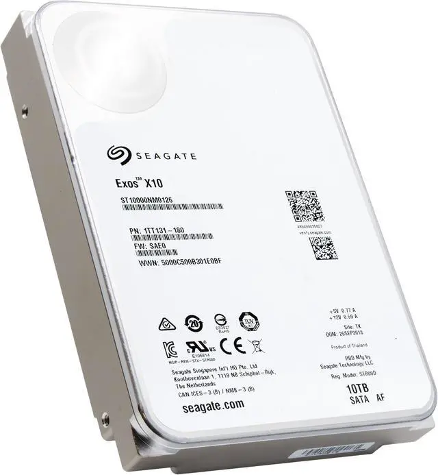 Alt view image 5 of 5 - Seagate Exos X10 10TB 7200 RPM SATA 6Gb/s 3.5-Inch Enterprise Hard Drive (ST10000NM0126)
