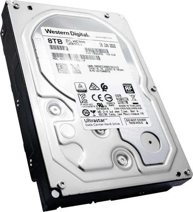 Alt view image 2 of 6 - HGST Ultrastar DC HC320 HUS728T8TALE6L4 8TB 7.2K RPM SATA 6Gb/s 512e 3.5" Hard Drives