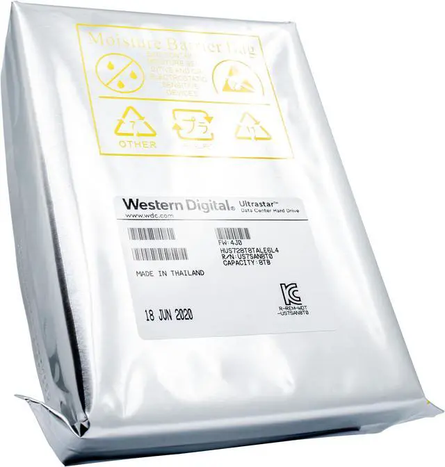 Alt view image 3 of 6 - HGST Ultrastar DC HC320 HUS728T8TALE6L4 8TB 7.2K RPM SATA 6Gb/s 512e 3.5" Hard Drives