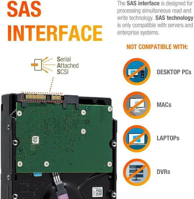 Alt view image 3 of 7 - Seagate Enterprise Performance 3.5 HDD 4TB 10K RPM 4Kn SAS 12Gb/s SED (ST4000NM0031)