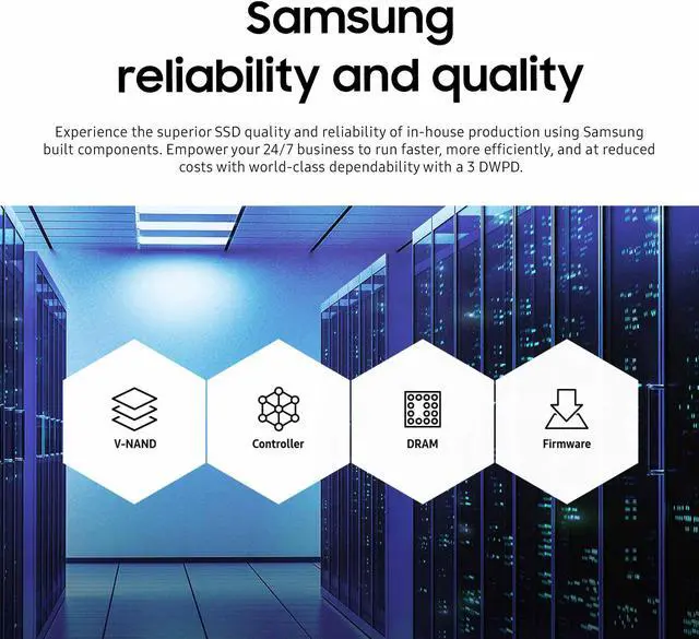 Alt view image 5 of 7 - Samsung PM1725b 1.6TB PCIe Gen3 x4 NVMe U.2 2.5" Enterprise SSD — MZWLL1T6HAJQ (MZ-WLL1T6B)