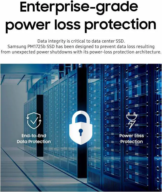 Alt view image 6 of 7 - Samsung PM1725b 1.6TB PCIe Gen3 x4 NVMe U.2 2.5" Enterprise SSD — MZWLL1T6HAJQ (MZ-WLL1T6B)