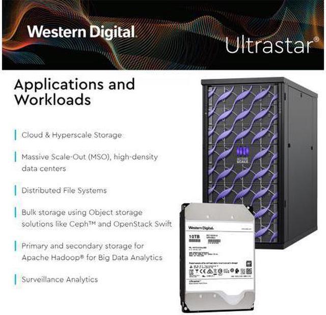 Alt view image 6 of 13 - HGST/WD Ultrastar DC HC510 10TB SATA 6Gb/s 3.5" HDD - HUH721010ALE600 (0F27452)