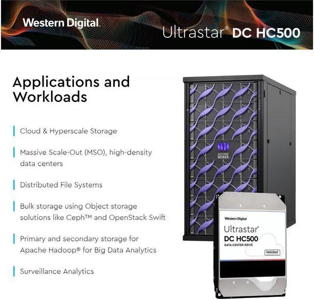 Alt view image 4 of 8 - WD Ultrastar DC HC520 12TB SAS 12Gb/s 7200RPM 3.5" Enterprise HDD (HUH721212AL5204)