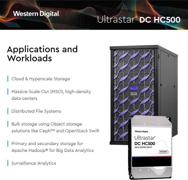Alt view image 2 of 2 - HGST WD Ultrastar DC HC510 8TB SATA 6Gb/s 3.5-Inch Enterprise HDD | HUH721008ALN600 (0F27613)