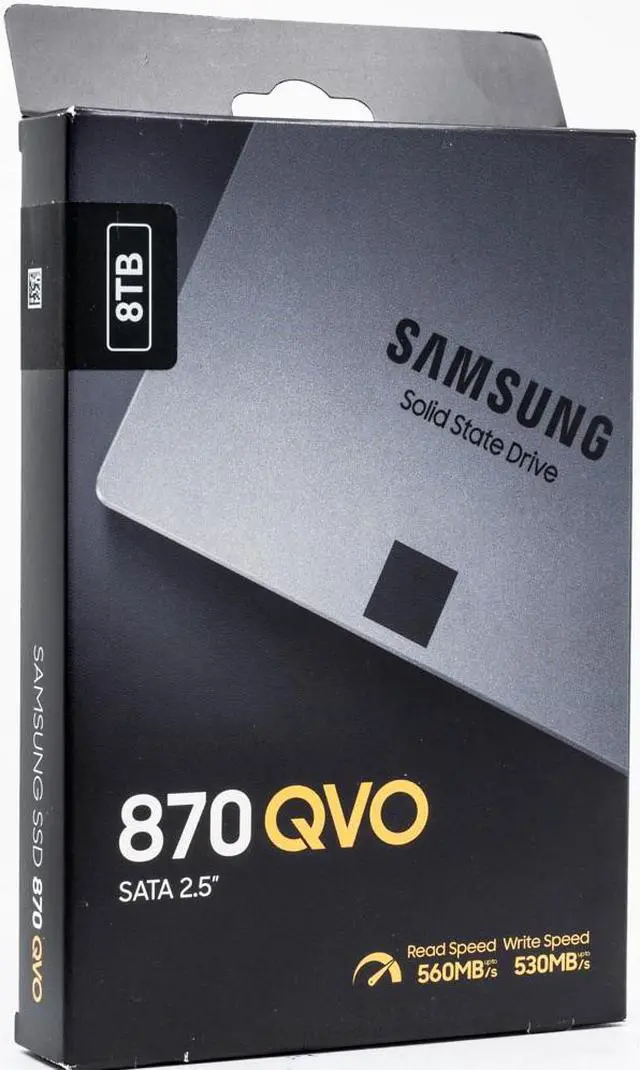Alt view image 6 of 6 - SAMSUNG 870 QVO Series 2.5" 8TB SATA III Samsung 4-bit QLC V-NAND Internal Solid State Drive (SSD) MZ-77Q8T0B/AM