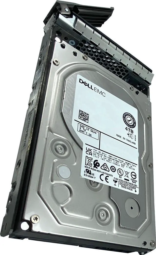 Alt view image 2 of 2 - Dell 0KCVF5 - Dell 4TB 3.5" SAS 7.2K 12Gb/s Hard Drive