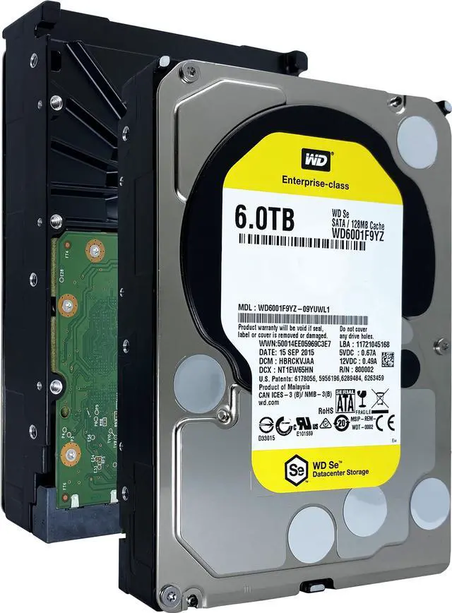 Alt view image 3 of 8 - Western Digital  With Standard Mfg Warranty. Wd Se 6Tb Sata6Gbps 7200Rpm 128Mb Buffer 3.5Inch Internal Hard Disk Drive