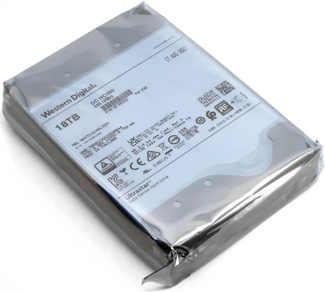 Alt view image 3 of 5 - WD Ultrastar DC HC550 18TB 7200RPM SAS 12Gb/s 3.5" HDD (WUH721818AL5201)
