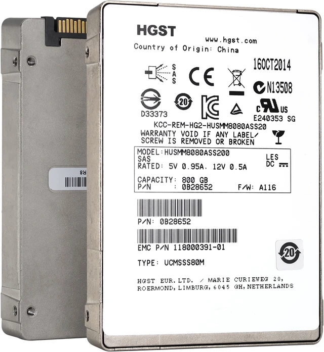 Main image of HGST/WD Ultrastar SSD800MM 800GB SAS 12Gb/s 2.5" Enterprise SSD HUSMM8080ASS200
