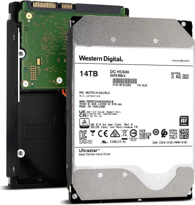 Main image of HGST 0F31284 Ultrastar DC HC530 WUH721414ALE6L4 14 TB Hard Drive - 3.5" Internal - SATA (SATA/600)
