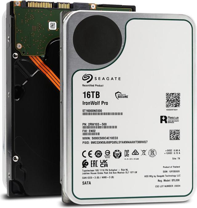 Refurbished: Seagate ST16000NE000 IronWolf Pro ST16000NE000 16 TB