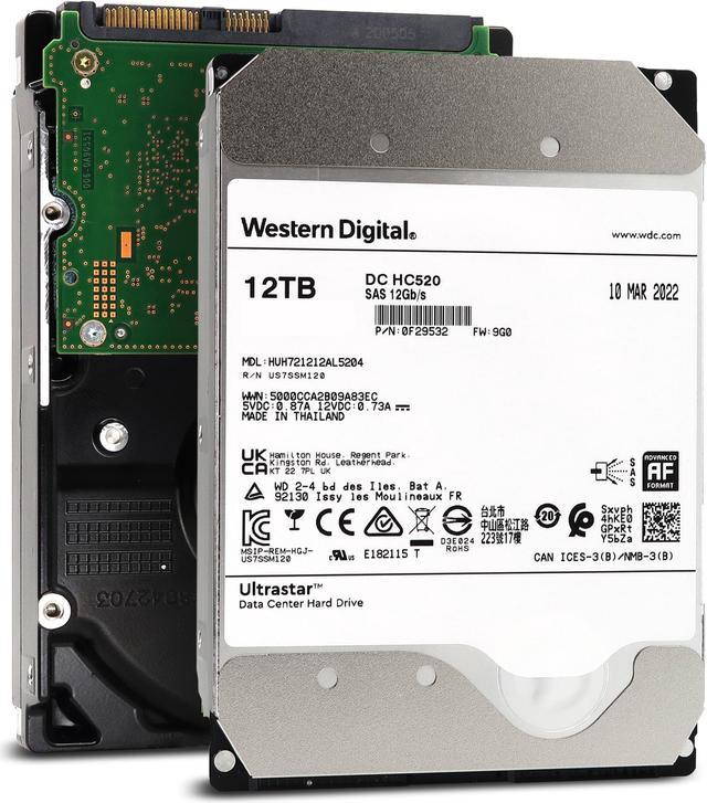 パソコン Western Digital 12TB Ultrastar DC HC520 SATA HDD - 7200