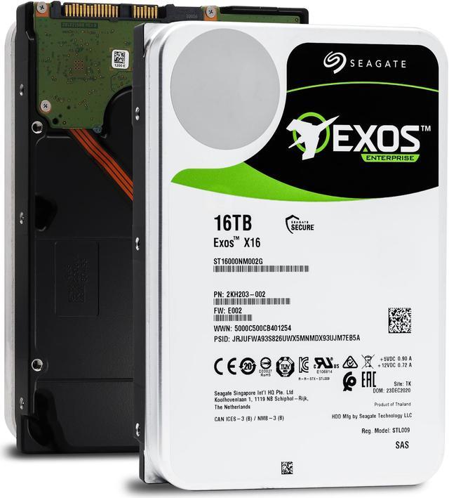 Refurbished: Seagate Exos X16 16TB SAS 12Gb/s 3.5