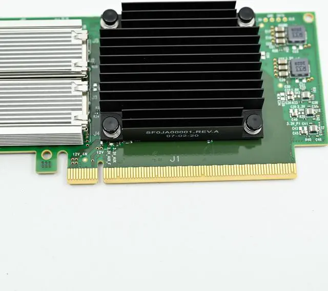 Alt view image 5 of 5 - Mellanox MCX516A-CDAT ConnectX-6 VPI 2-Ports QSFP28 PCIe 3.0 x16 Network Adapter