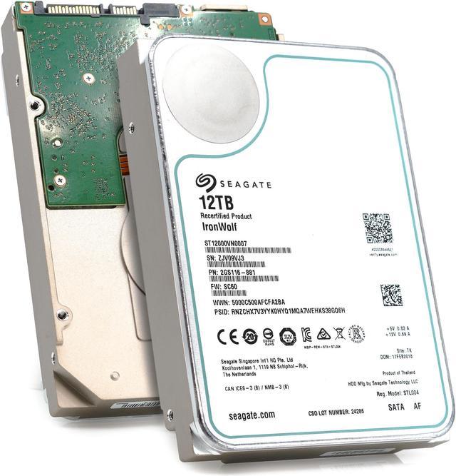 Refurbished: Seagate Ironwolf ST12000VN0007 12 TB 3.5