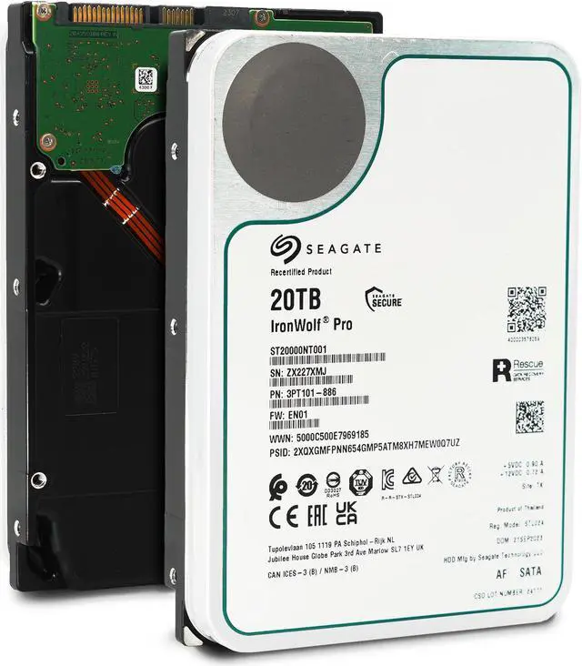 【未使用新品 】Seagate Ironwolf Pro 20TB×2 Seagate Ironwolf Pro 20 terabyte hard drive is 2-cent-per-GB on