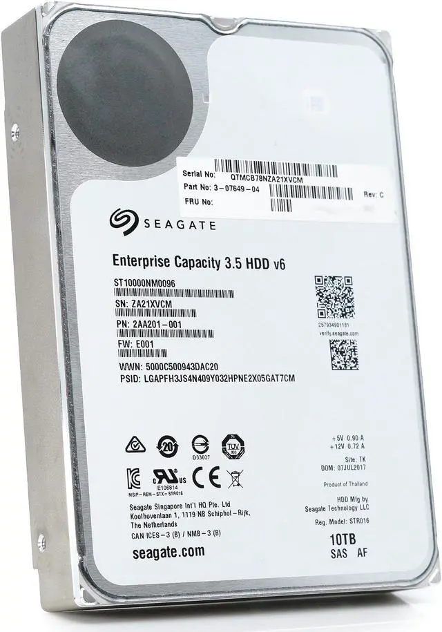 Alt view image 4 of 8 - Seagate Enterprise Capacity ST10000NM0096 10TB 7200RPM SAS 12.0 GB/S 256MB Enterprise Hard Drive (ST10000NM0096)