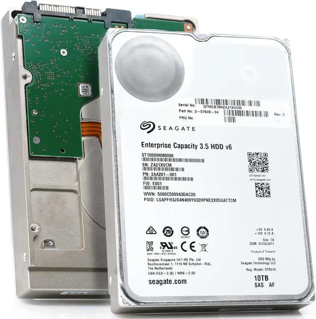 Alt view image 2 of 8 - Seagate Enterprise Capacity ST10000NM0096 10TB 7200RPM SAS 12.0 GB/S 256MB Enterprise Hard Drive (ST10000NM0096)