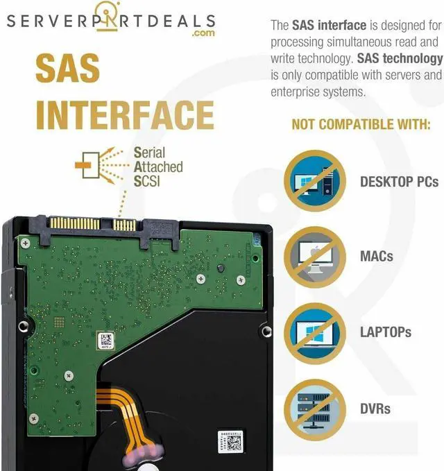 Alt view image 3 of 8 - Seagate Enterprise Capacity ST10000NM0096 10TB 7200RPM SAS 12.0 GB/S 256MB Enterprise Hard Drive (ST10000NM0096)