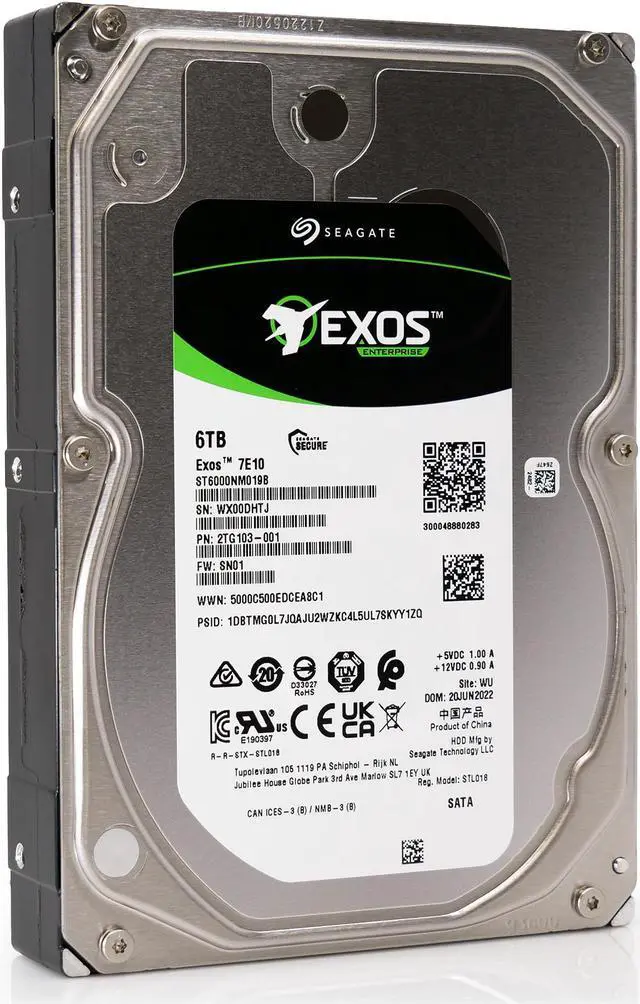 Alt view image 11 of 13 - Seagate Exos 7E10 6TB 3.5" SATA 7200rpm Internal Hard Drive ST6000NM019B