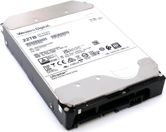 Alt view image 5 of 7 - Western Digital Ultrastar HC570 WUH722222ALE604 0F48152 22TB 7.2K RPM SATA 6Gb/s 512e Power Disable 3.5in Hard Drive