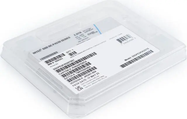 Alt view image 4 of 9 - Intel - SSDPE2KX020T801 - Intel DC P4510 2 TB Solid State Drive - 2.5 Internal - PCI Express (PCI Express 3.1 x4) - 3200 Enterprise Solid State Drive