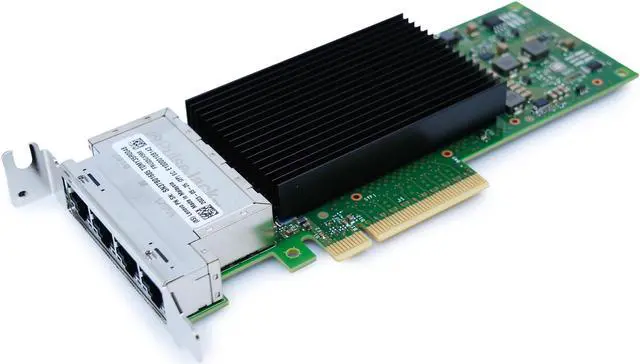 Alt view image 2 of 7 - Lenovo 10Gb Network Interface Card (NIC) Intel X710-T4L PCIe Gen 3.0 x8 4GB/s Half-Height
