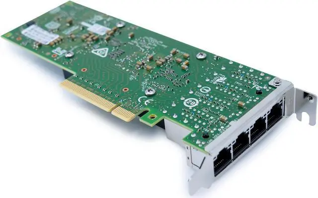 Alt view image 3 of 7 - Lenovo 10Gb Network Interface Card (NIC) Intel X710-T4L PCIe Gen 3.0 x8 4GB/s Half-Height