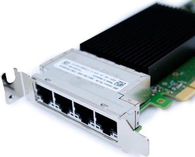 Alt view image 7 of 7 - Lenovo 10Gb Network Interface Card (NIC) Intel X710-T4L PCIe Gen 3.0 x8 4GB/s Half-Height