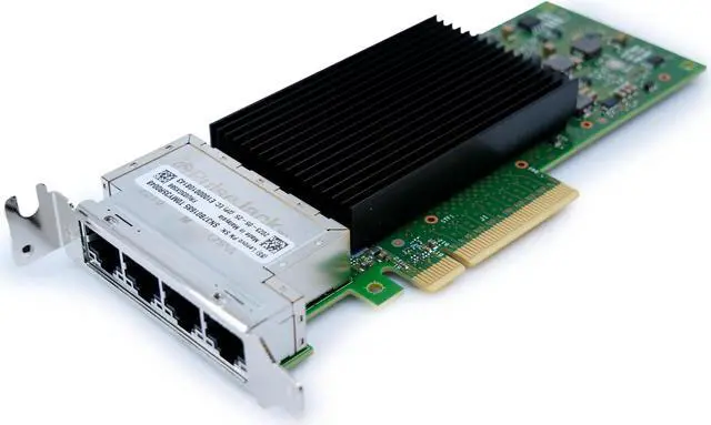 Main image of Lenovo 10Gb Network Interface Card (NIC) Intel X710-T4L PCIe Gen 3.0 x8 4GB/s Half-Height