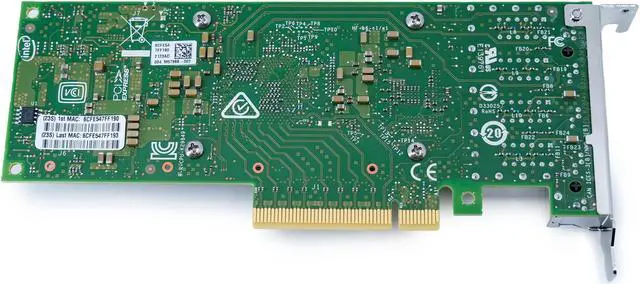 Alt view image 6 of 7 - Lenovo 10Gb Network Interface Card (NIC) Intel X710-T4L PCIe Gen 3.0 x8 4GB/s Half-Height
