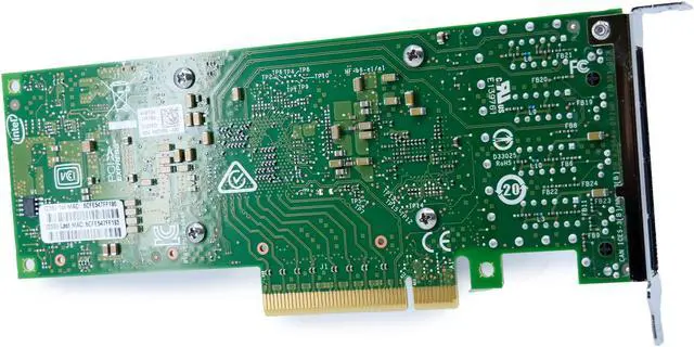 Alt view image 4 of 7 - Lenovo 10Gb Network Interface Card (NIC) Intel X710-T4L PCIe Gen 3.0 x8 4GB/s Half-Height
