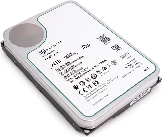 Alt view image 6 of 7 - Seagate Exos X24 24TB 7.2K RPM SATA 6Gb/s 3.5in Enterprise HDD - ST24000NM000H