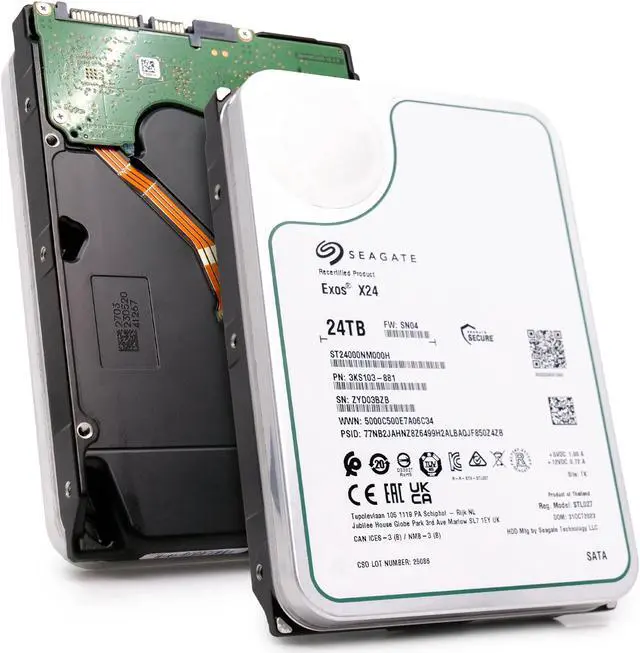 Main image of Seagate Exos X24 24TB 7.2K RPM SATA 6Gb/s 3.5in Enterprise HDD - ST24000NM000H