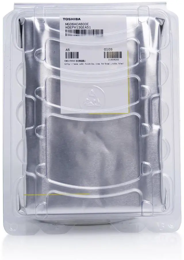 Alt view image 5 of 9 - 6tb toshiba enterprise capacity mg06aca600e 7200rpm 256mb ent.