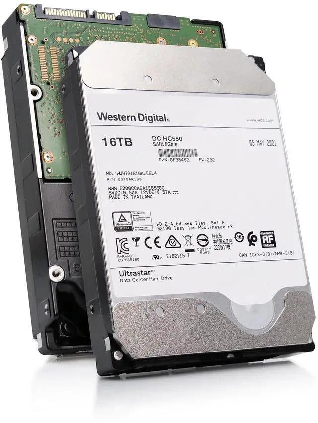 Main image of Western Digital Ultrastar DC HC500 16TB 7.2K RPM SATA 6Gb/s 3.5" Enterprise HDD - WUH721816ALE6L4 0F38462