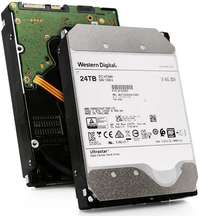 Alt view image 2 of 8 - (NOT FOR HOME PC!) SEALED WD WUH722424AL5204 3.5" 24TB SAS 12Gb/s 7.2kRPM 512MB 0F62802 512e HD - OEM