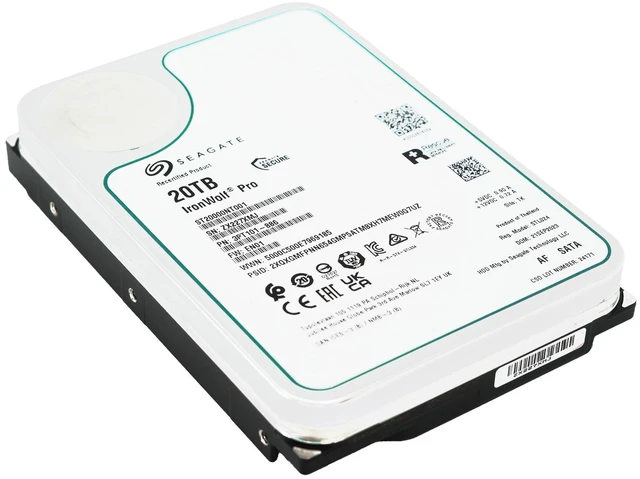 Alt view image 6 of 7 - Seagate Ironwolf Pro 20TB SATA 7200RPM 3.5" NAS HDD - ST20000NT001