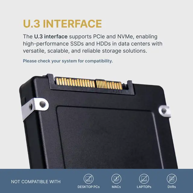 Alt view image 3 of 8 - Micron MTFDKCC960TFR-1BC1ZABYY Hard Drive 960GB SSD NVMe PCIe Gen4 U.3 15mm Non-SED - 7450 PRO Series