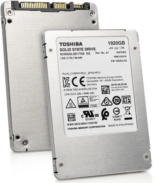 Main image of Toshiba HK6-DC 1.92TB ~2TB SATA 6Gb/s TLC 2.5in Data Center SSD - KHK6XLSE1T92