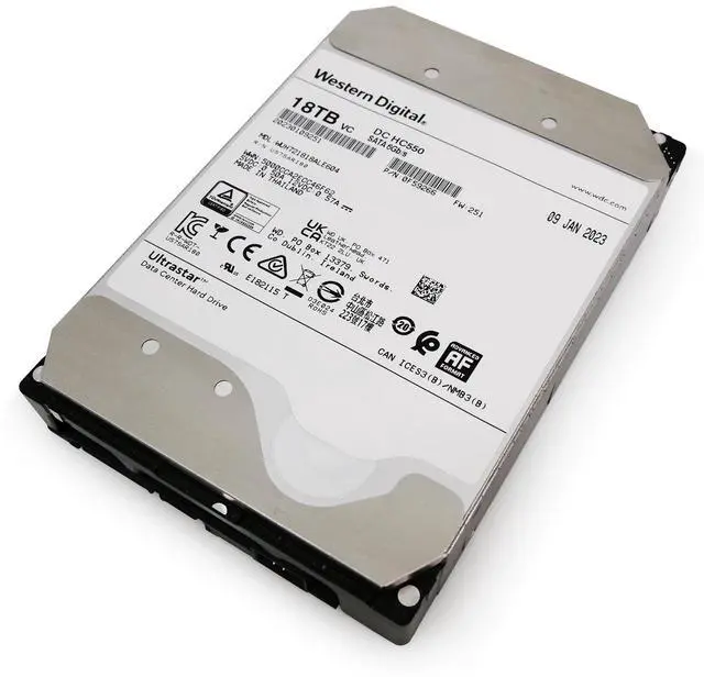 Alt view image 6 of 7 - WD Ultrastar DC HC550 18TB SATA 6Gb/ 3.5" Enterprise HDD -  WUH721818ALE604