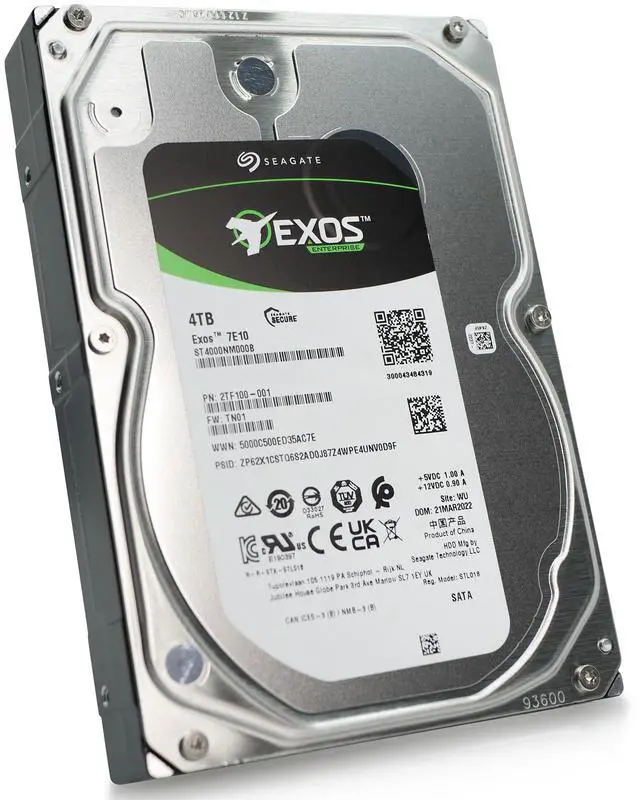 Alt view image 7 of 9 - Seagate Exos 7E10 4TB SATA 7200RPM 256MB Internal Hard Drive ST4000NM000B