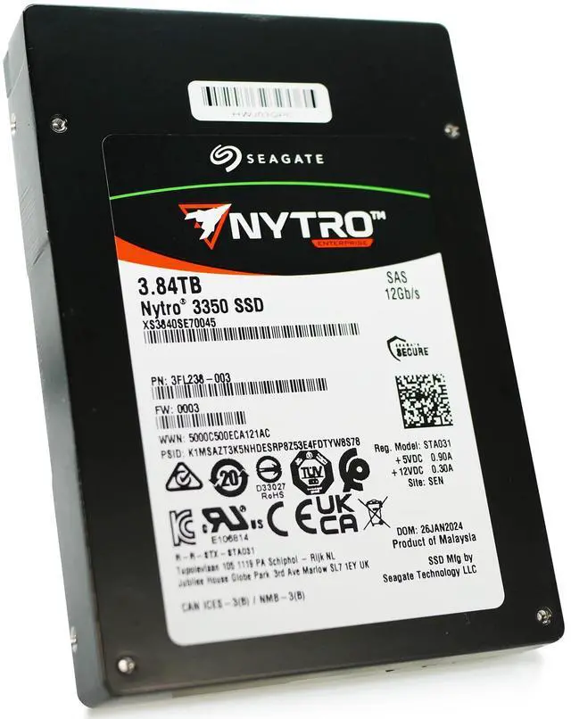 Alt view image 11 of 12 - Seagate 3.84TB Nytro 3350 SAS 12GB/s Bare Solid State Drive