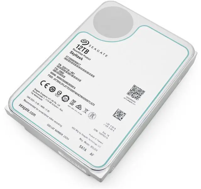 Alt view image 7 of 7 - Seagate SkyHawk 12TB 7.2K RPM SATA 6Gb/s 3.5in Surveillance HDD - ST12000VX0017