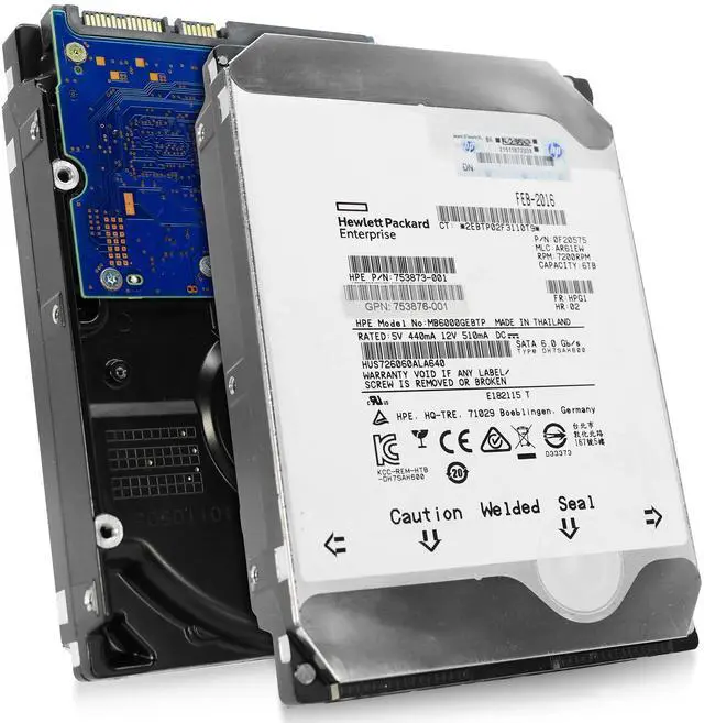 Alt view image 2 of 8 - 6TB 3.5 SATA 6Gb/s 64MB HGST HUS726060ALA640 Enterprise HDD DVR  Hard Drive He6